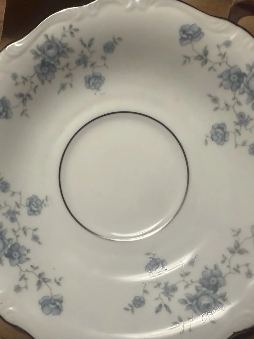 Johann Haviland Bavaria GermanyLot of 3 - Classic White with Blue Garnet